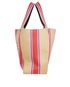 Logo Striped Tote, bottom view